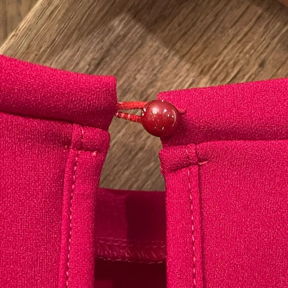 SHEIN Womens Puff Sleeve Top Pullover Keyhole Back - Picture 5 of 6